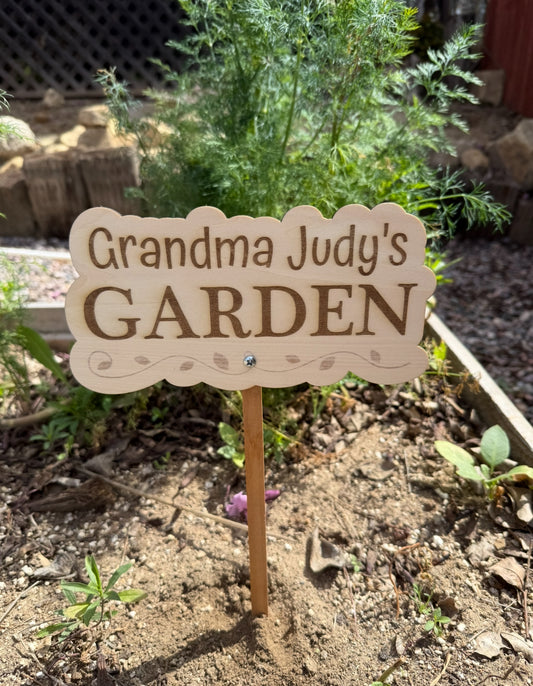 Custom Garden Sign